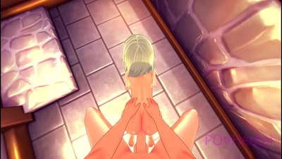 (Msampha) Elvish wantchito amakuthandizani kusamba kumaso.